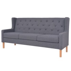 2-Sitzer-Sofa Stoff Grau