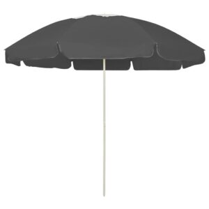Strandschirm Anthrazit 240 cm